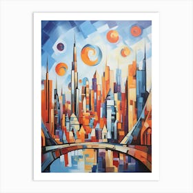Infinite Horizons: Dubai's Skyline Art Print