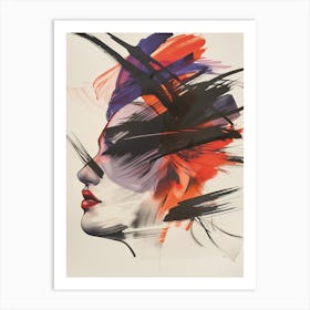 'A Woman'S Head' Art Print