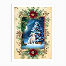 Christmas Dog 1 Art Print