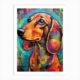 Dachshund art Art Print