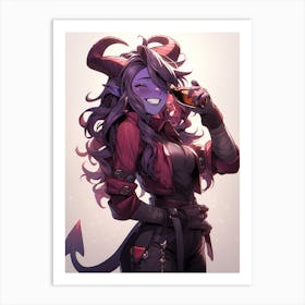 Demon Girl 2 Art Print