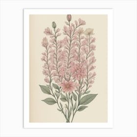 Pink Flowers 4 Art Print