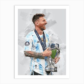 Lionel Messi Argentina 5 Art Print