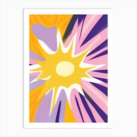 Solar Flare Musted Pastels Space Art Print