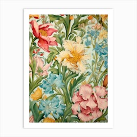 Floral Wallpaper 236 Art Print