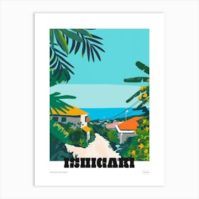 Ishigaki Japan Colourful Travel Poster Art Print