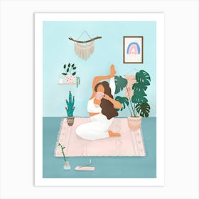 Yoga Girl Art Print