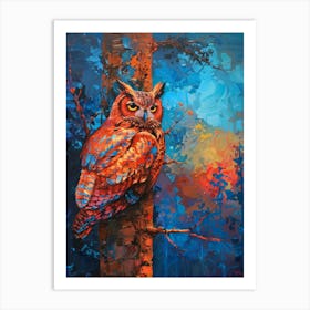 Owl In The Tree Art Print