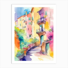 Cote D'Azur Summer Travel Art Print