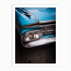 Cuban Car Headlights Art Print
