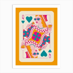 Queen Of Hearts Art Print