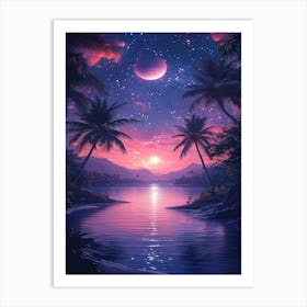 Night In Paradise Art Print