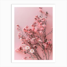 Pink Cherry Blossoms Art Print