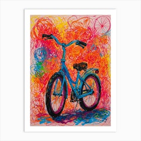 'Blue Bike' Art Print