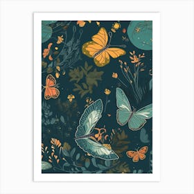 Vintage Butterfly Art Print