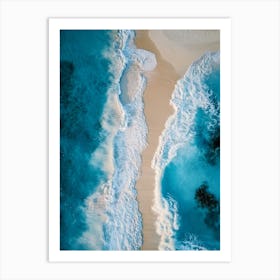 Aerial View Of A Beach 23 Art Print