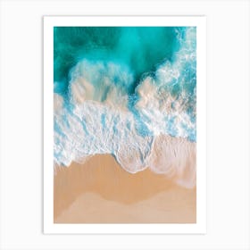 Aerial View Of A Beach 25 Art Print