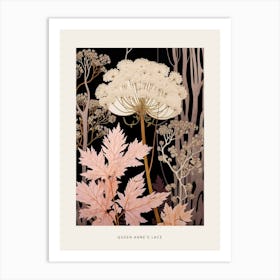 Flower Illustration Queen Annes Lace 7 Poster Art Print