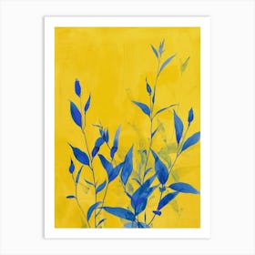 Blue And Yellow 5 Art Print