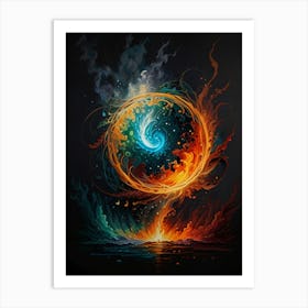 Fire And Water Art Print