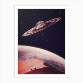 Dune Rings Planet Saturn Art Print