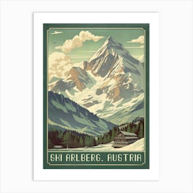 Ski Arlberg Austria Print Art Print