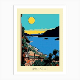 Poster Of Minimal Design Style Of Amalfi Coast, Italy 4 Art Print