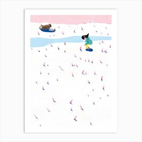 Snow Stubble Art Print