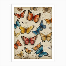 Butterflies 1 Art Print