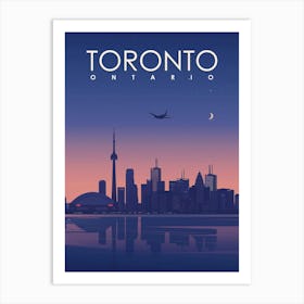 Toronto in Vintage Style Poster Art Print