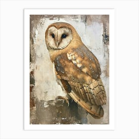 Oriental Bay Owl Painting 1 Art Print