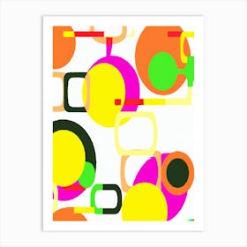 Abstract Color Patterns Art Print