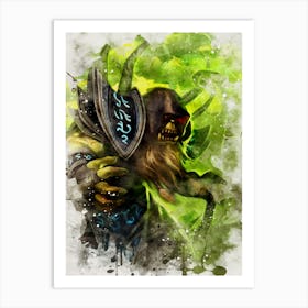 Gul Dan World Of Warcraft Art Print