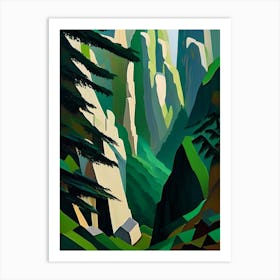 Zhangjiajie National Forest Park China Cubo Futuristic Art Print