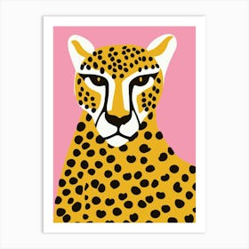 Cheetah Pink Art Print