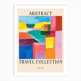 Abstract Travel Collection Poster Anguilla 3 Art Print