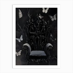 Throne Of Butterflies Art Print