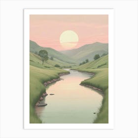 Serene Landscape Art Print (1) Art Print