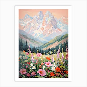 Wildflowers In The Mountains 1 Art Print