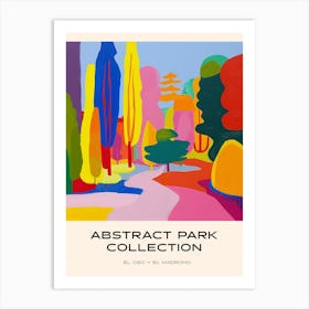 Abstract Park Collection Poster El Oso Y El Madrono Madrid 2 Art Print