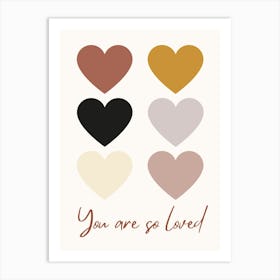 You Are So Loved Kids and Nursery Art Print