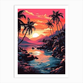 Sunset Painting 1 Art Print