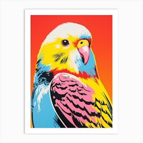 Andy Warhol Style Bird Budgerigar 3 Art Print