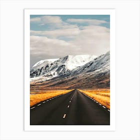 Road In Iceland Art Print