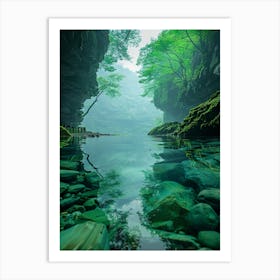 Chinese Waterfall 1 Art Print