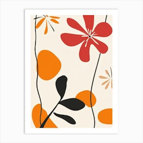 Flowers And Leaves 51 Art Print