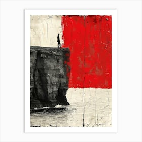 Red Flag Canvas Print Art Print