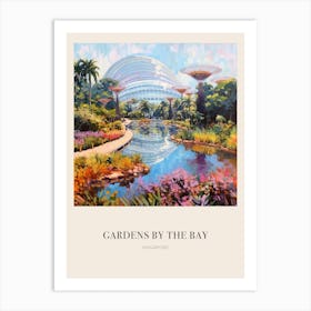 Gardens By The Bay Singapore 4 Vintage Cezanne Inspired Poster Art Print