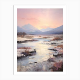 Dreamy Winter Painting Snowdonia National Park United Kingdom 2 Art Print