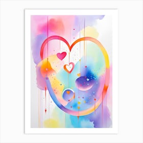 Watercolor Heart Art Print